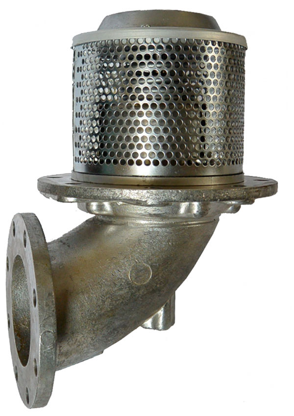 Донный клапан ND100, круглый фланец